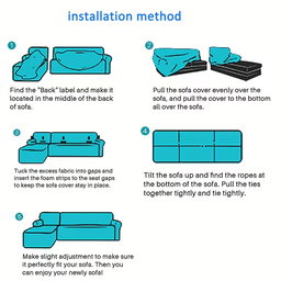 L-SHAPE  Couch Cover with Pillow Covers- Velvet Material Sofa Protective Cover L-Shape  