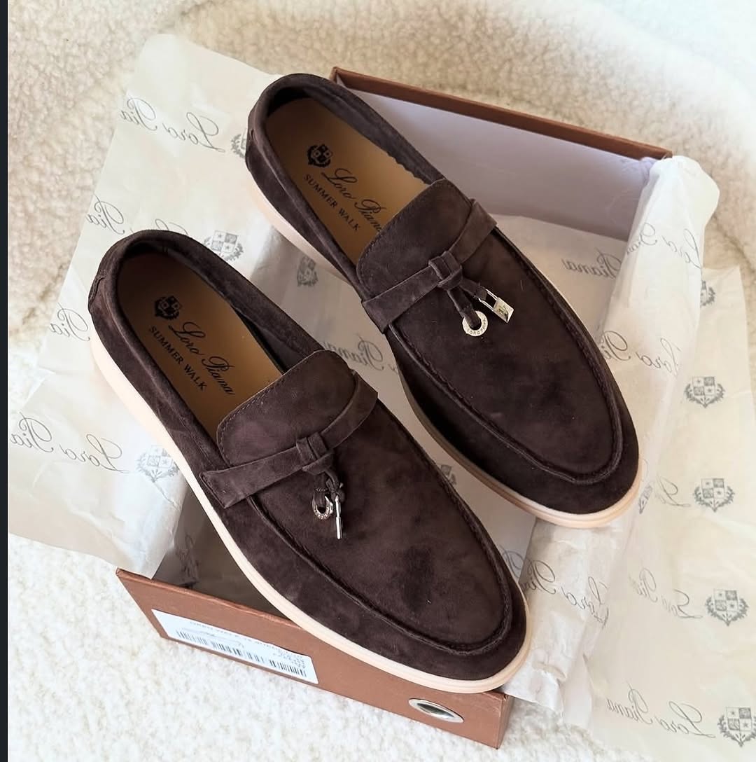 Loro Piana Summer Walk “Dark Chocolate Suede”_1