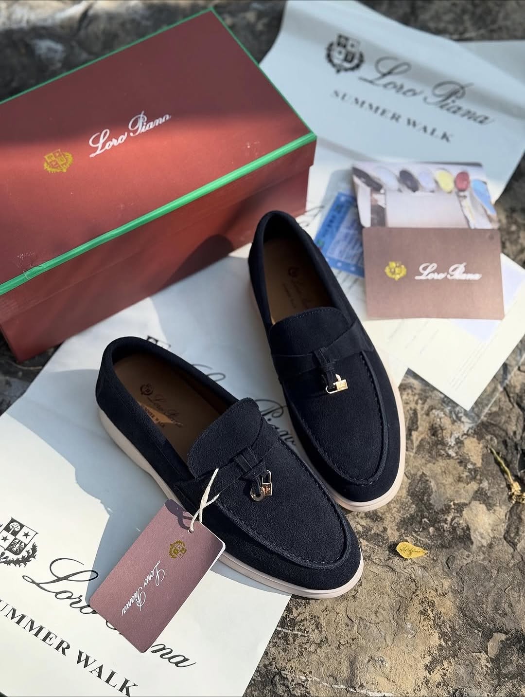 Loro Piana Summer Walk “Black Suede”_1