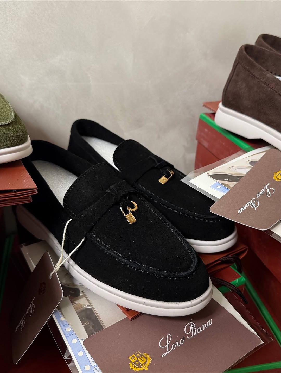 Loro Piana Summer Walk “Black Suede”_0