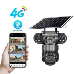 V380-4G-3 Lens, 9MP, ptz solar powered cctv camera