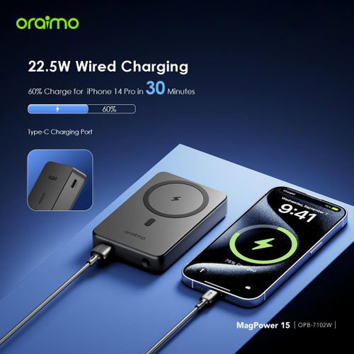 Oraimo MagPower 15 10000mAh Wireless and Wired Power station_1