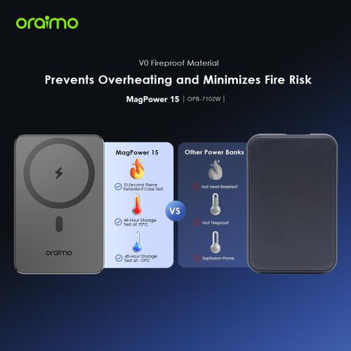 Oraimo MagPower 15 10000mAh Wireless and Wired Power station_3