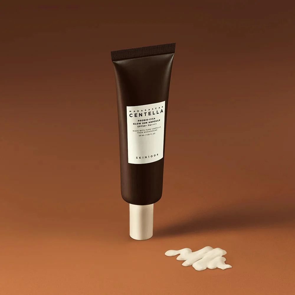 Centella skin 1004 probio-cica glow sun ampoule spf 50+++++ سنتيلا أمبول واقي الشمس بروبيو-سيكا لإشراقة البشرة 50مل_1