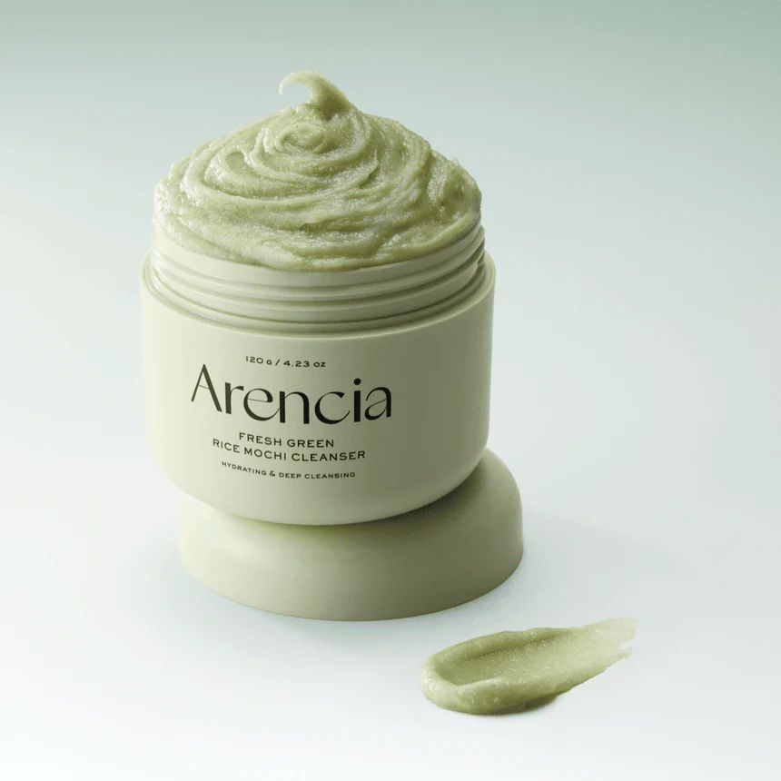 غسول موشي الاخضر للوجه ارينسيا - 120غرام | Arencia fresh green rice mochi cleanser_1