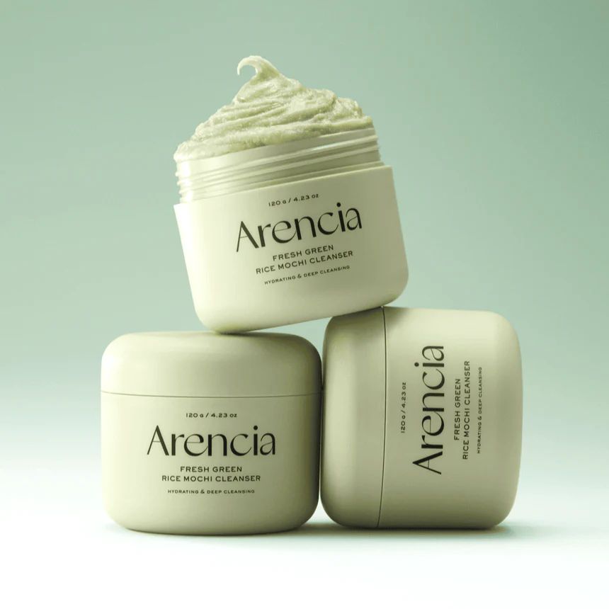 غسول موشي الاخضر للوجه ارينسيا - 120غرام | Arencia fresh green rice mochi cleanser_0
