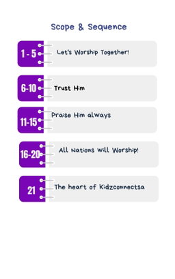 Sing to Him – 4 Weeks of Primary School Lessons for Children's Church