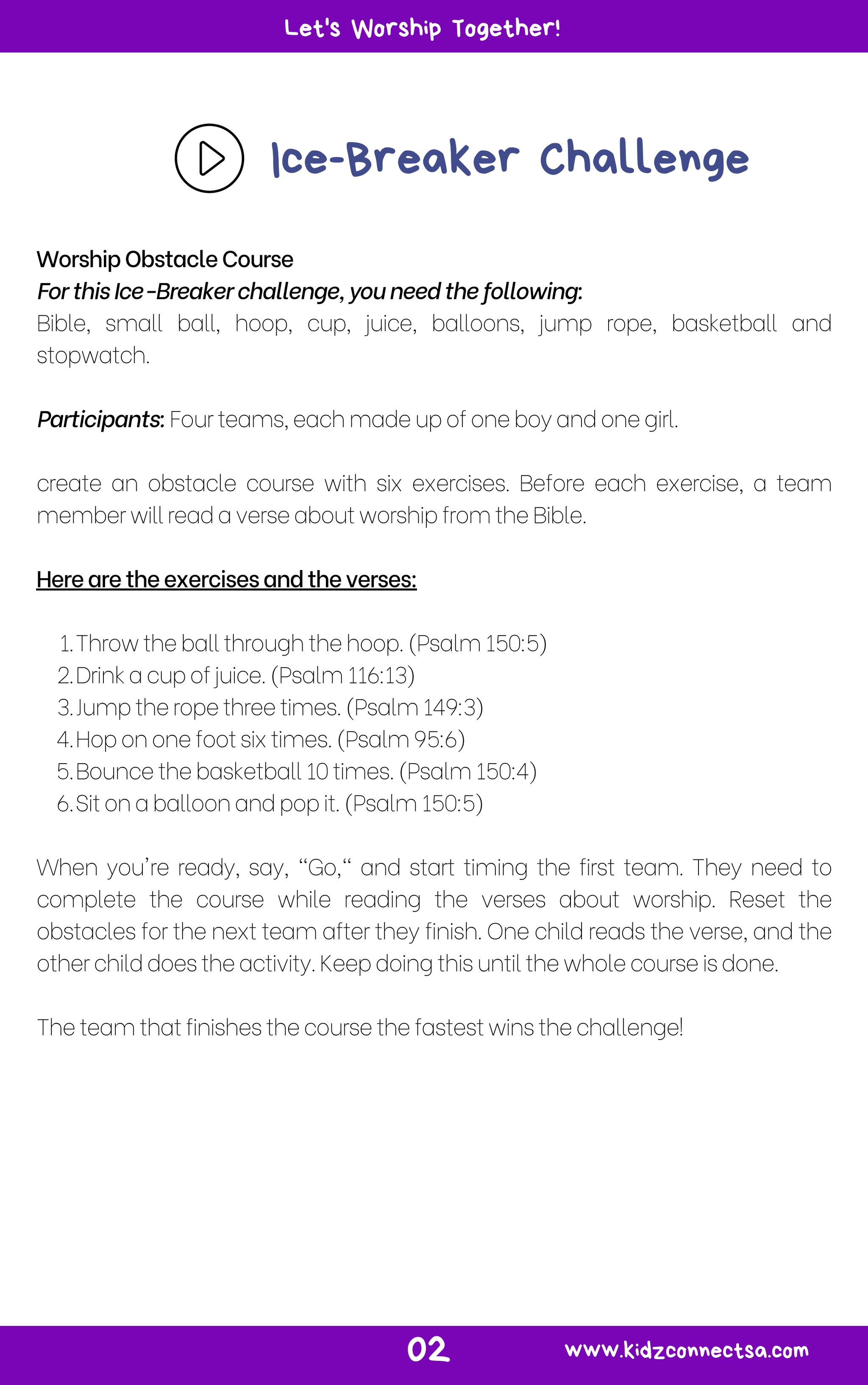 Sing to Him – 4 Weeks of Primary School Lessons for Children's Church_4