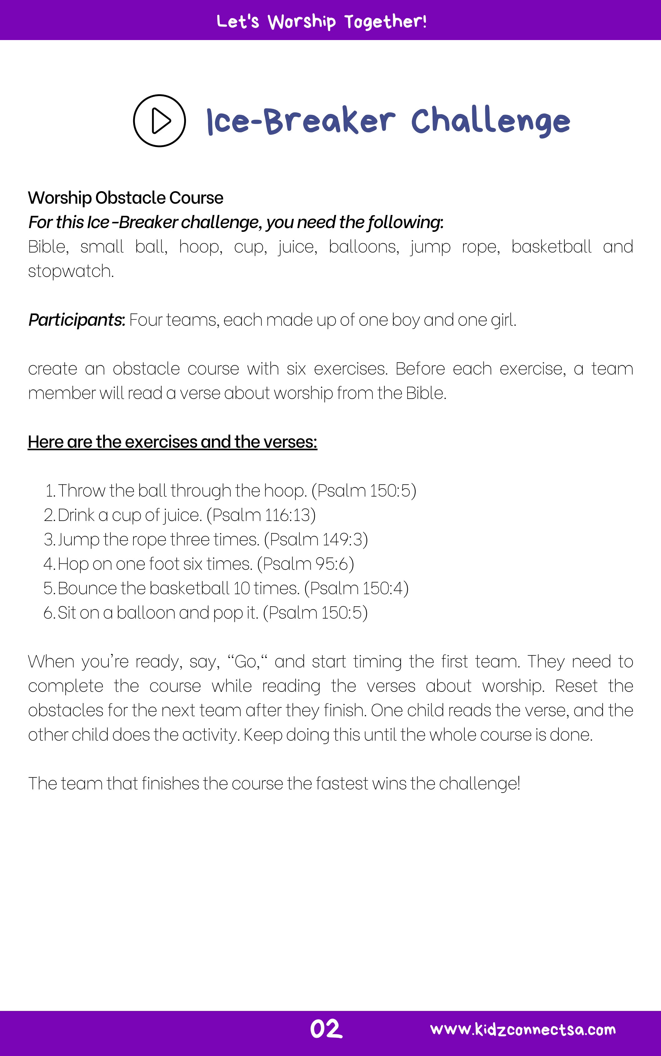 Sing to Him – 4 Weeks of Primary School Lessons for Children's Church_4
