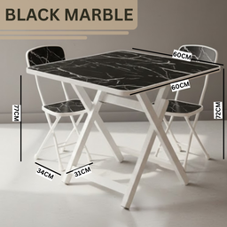 FOLDABLE GARDEN PICNIC TABLE CHAIR SET 
