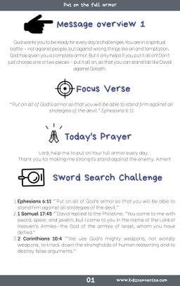 Stand Strong! Equipped for Victory – 4 Weeks of Primary School Lessons for Children's Church
