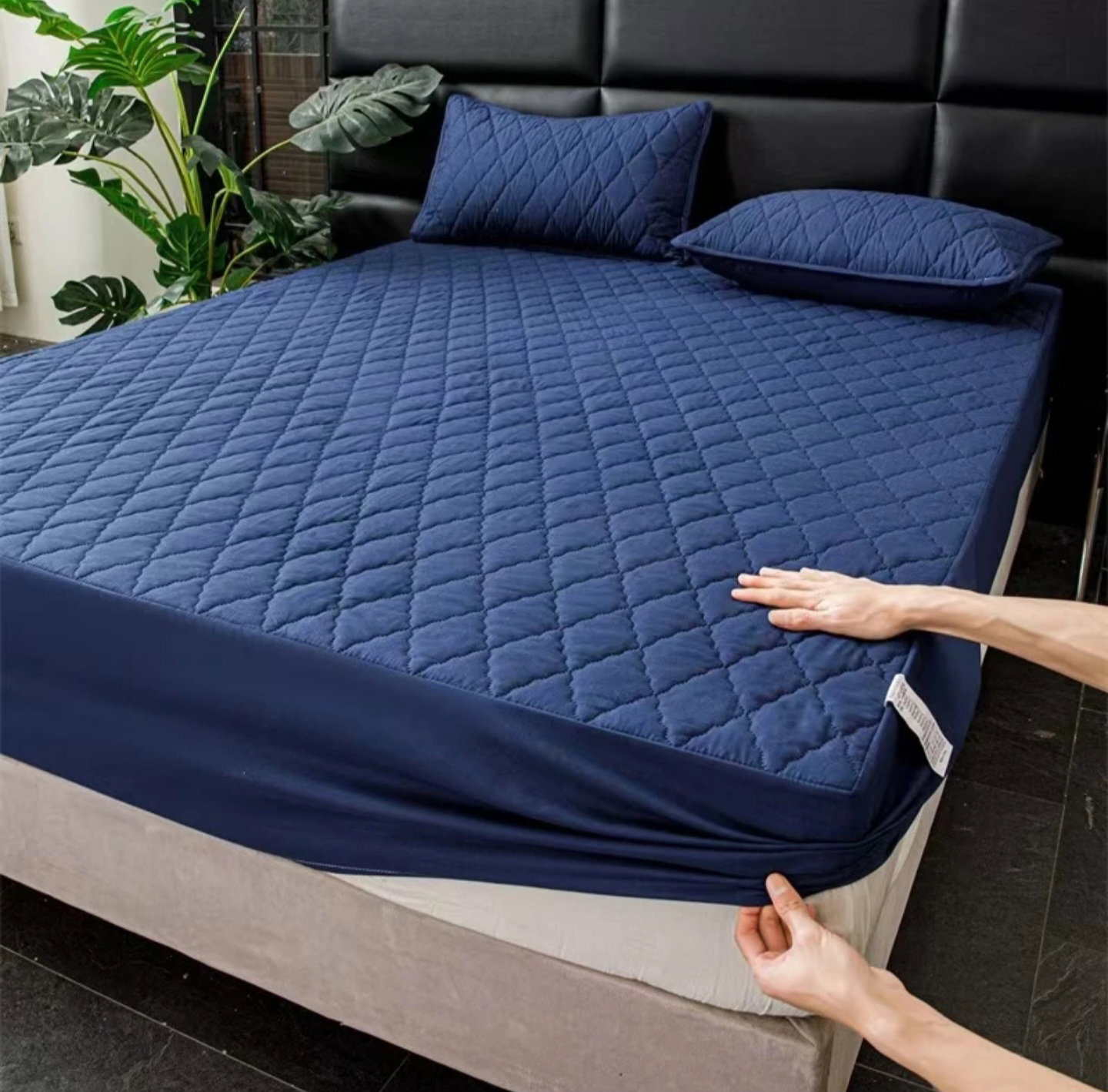 Waterproof Fitted mattress protectors/KING/QUEEN_19