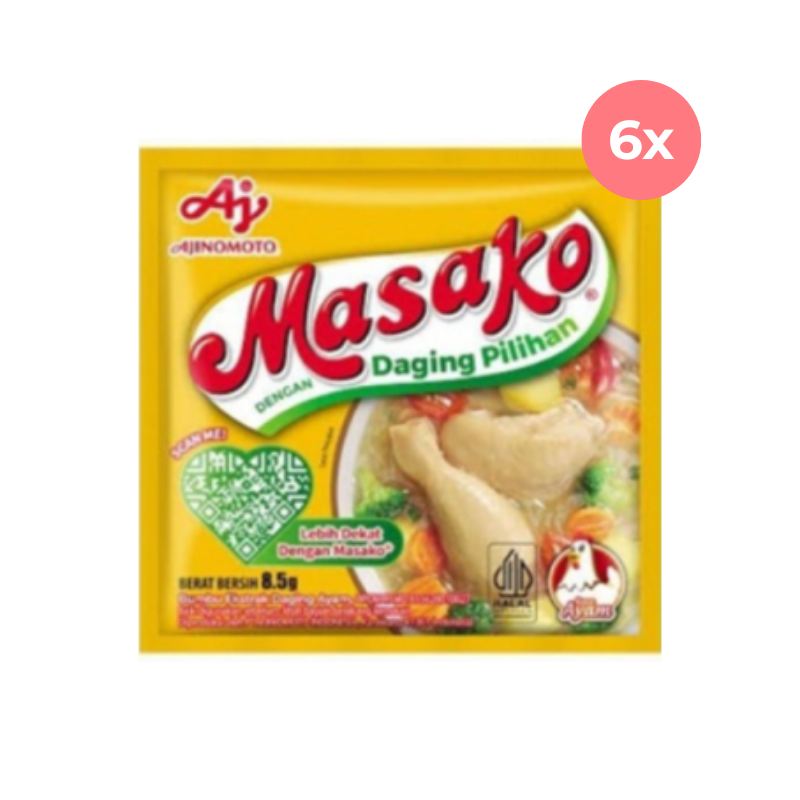 Masako Bumbu Ekstrak Daging Sapi 8.5gram isi 6pcs