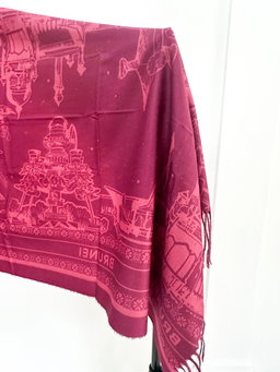 Brunei Sketch Scarf (Red)
