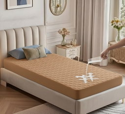 Single Bed Waterproof Fitted mattress protectors 