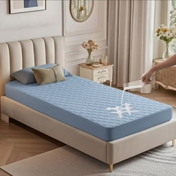 Single Bed Waterproof Fitted mattress protectors 