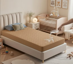 Single Bed Waterproof Fitted mattress protectors 