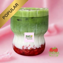 Iced Strawberry Matcha Happiness