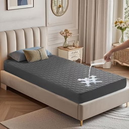 Single Bed Waterproof Fitted mattress protectors 