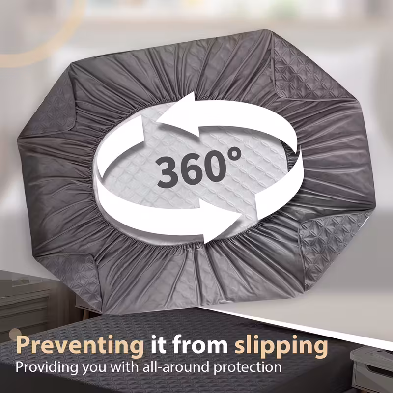Single Bed Waterproof Fitted mattress protectors _6