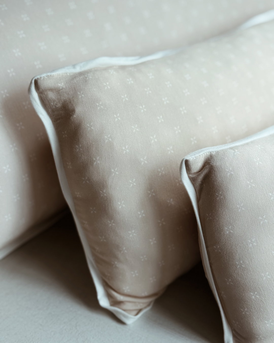 Dainty Flowers Beige Pillowcase