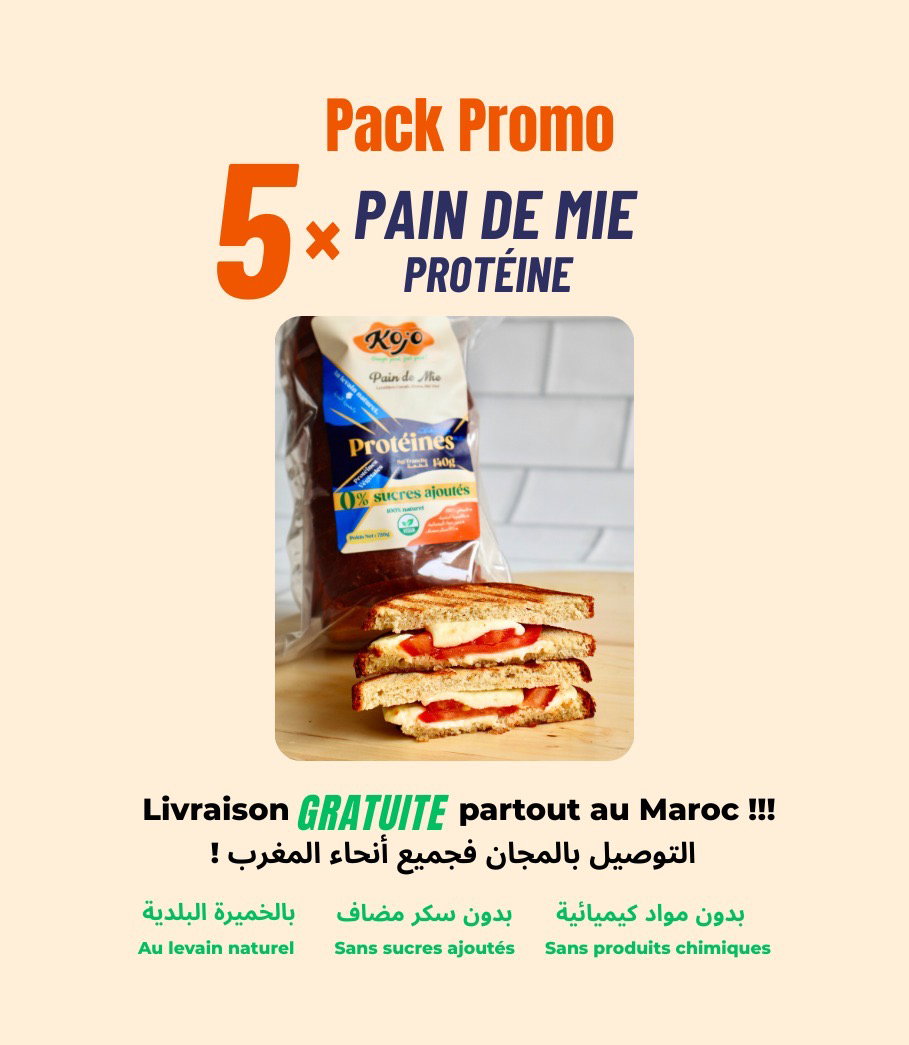5x Pain de mie Protéine - livraison gratuite