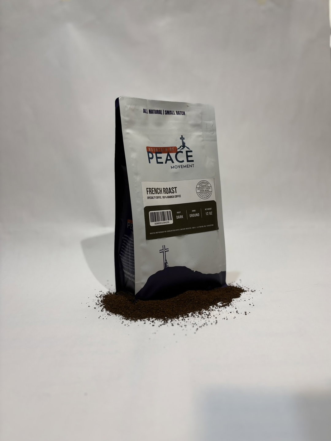 Mountain of Peace French Roast - Ground, Dark Roast - 340gms