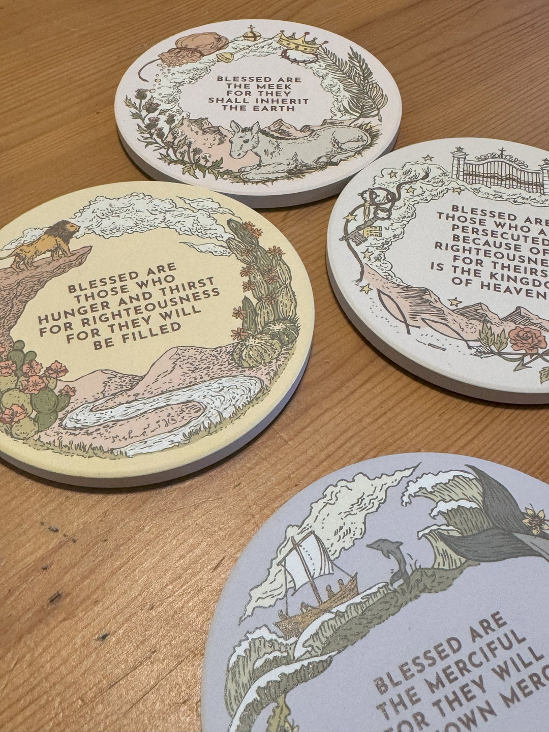 Beatitudes Coaster - Ceramic