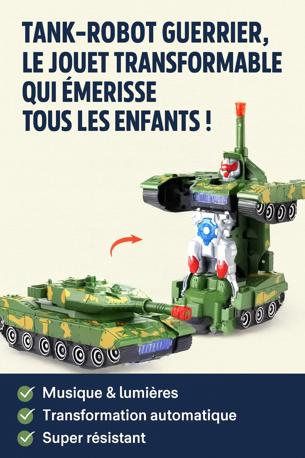 Tank transformable en robot