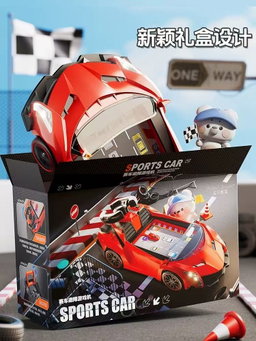 Voiture de course obstacle