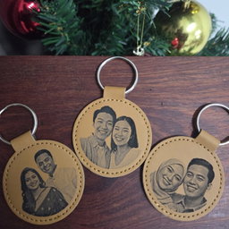 Custom Photo Leather Key Fob – Perfect Personalized Gift