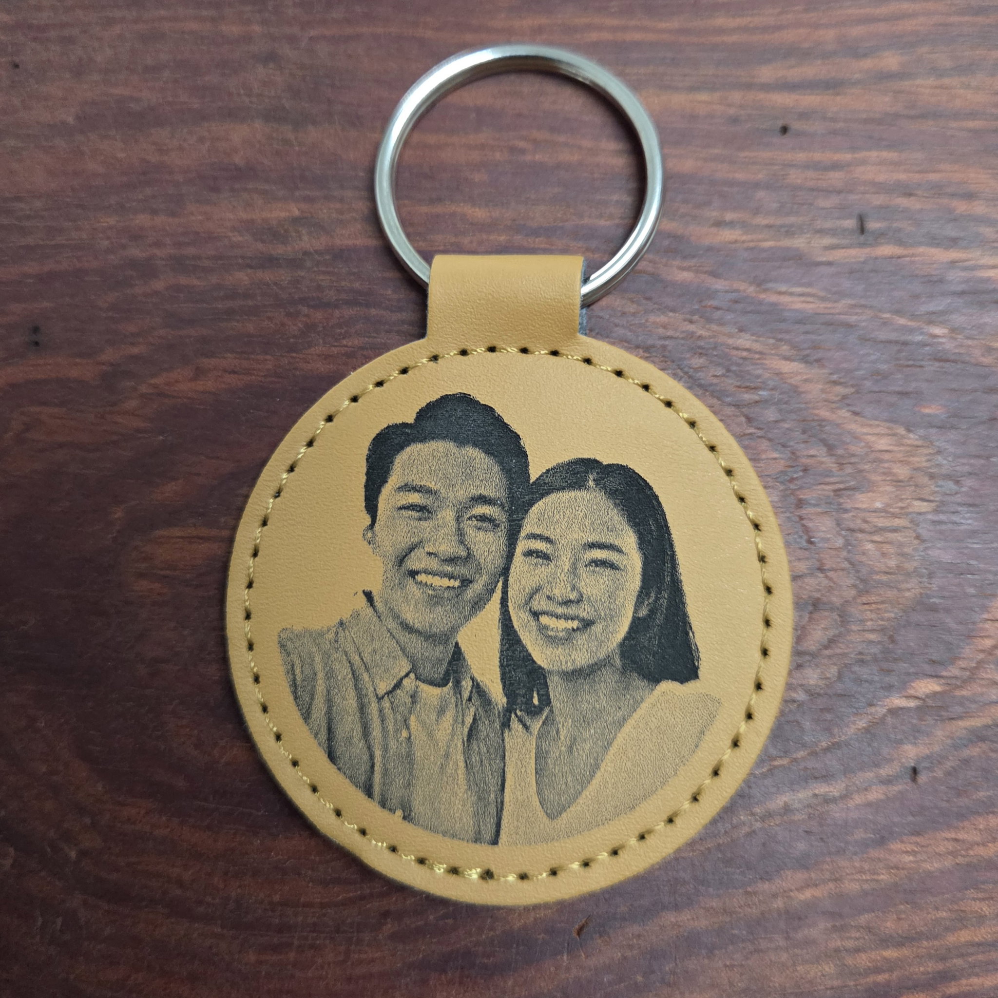 Custom Photo Leather Key Fob – Perfect Personalized Gift_2