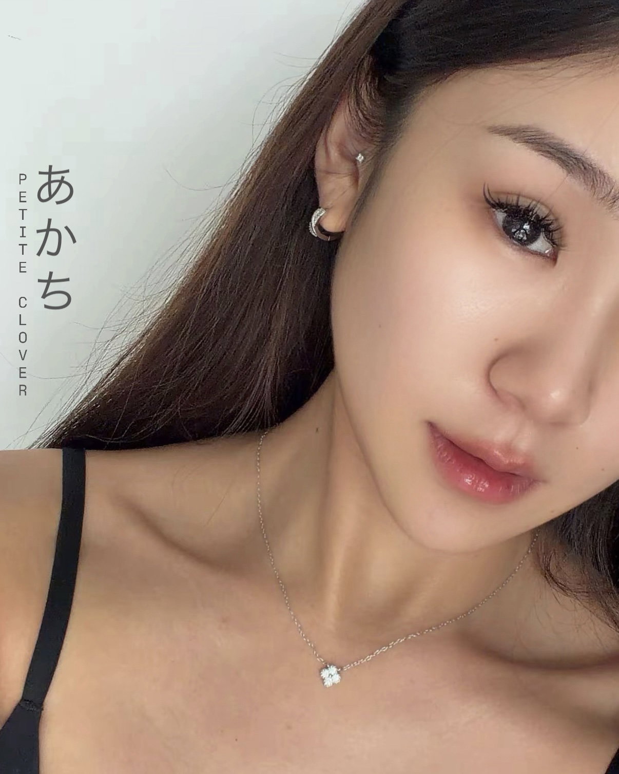 (NEW) PETITE DIAMOND CLOVER NECKLACE_0