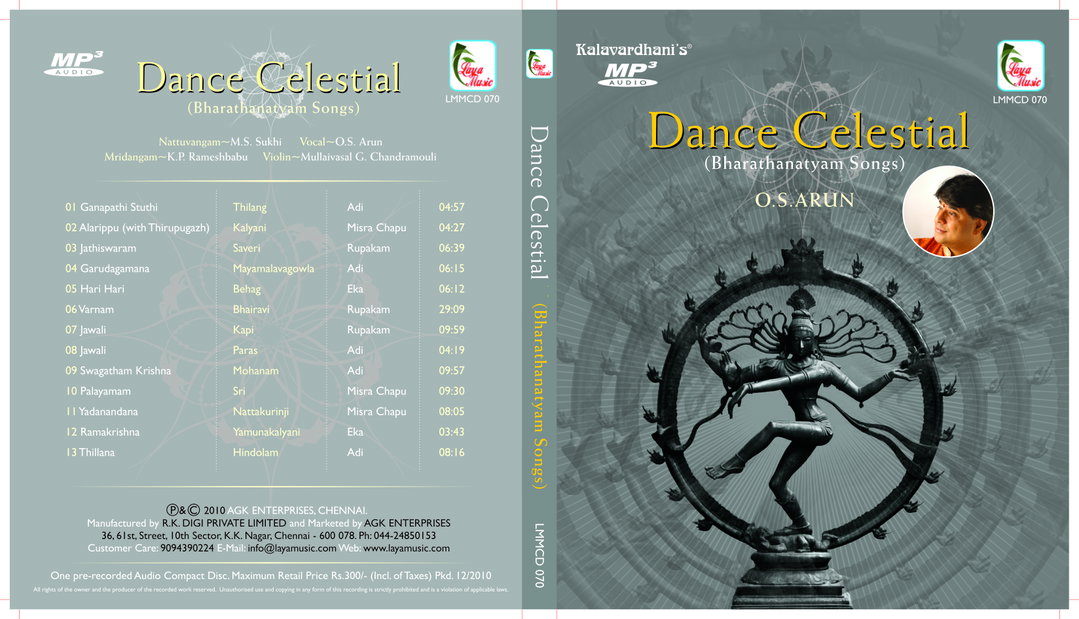 Dance Celestial - Bharatahanatyam Songs
