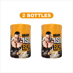 BAAM!!™ ISO-SOY Plant Protein Isolate (1lb / 0.45kg) | 30g Soy Isolate Protein • Vegan • Lactose-Free • Lab-Tested Premium Plant Protein [VX]