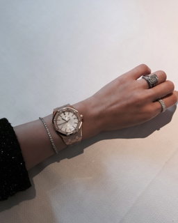 (PO) MINI TENNIS BRACELET- WHITE GOLD 