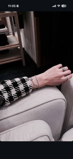 (PO) REGULAR TENNIS BRACELET- WHITE GOLD 