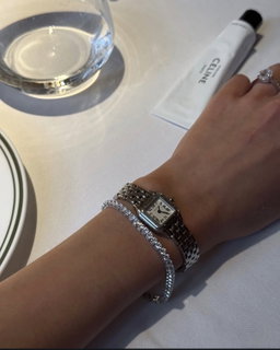 (PO) REGULAR TENNIS BRACELET- WHITE GOLD 