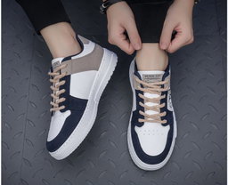 Men’s sneakers low top shoes lace-up multicolor