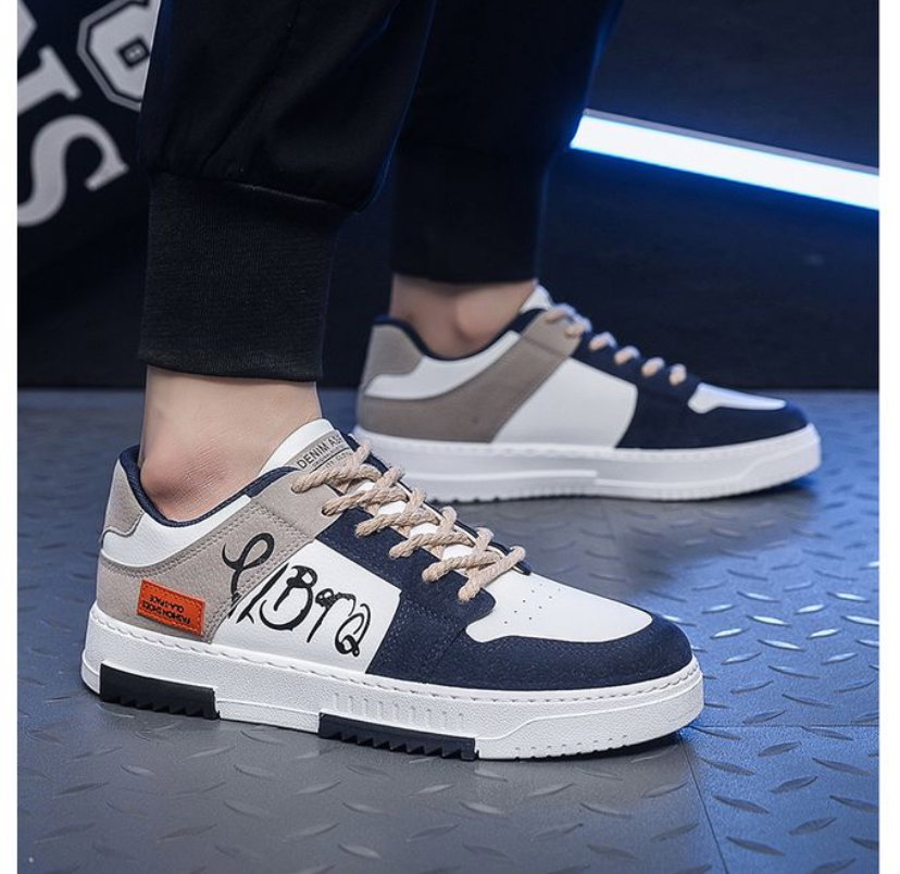 Men’s sneakers low top shoes lace-up multicolor_2