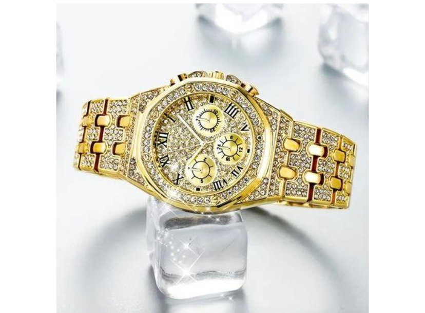 NEW Fashion Trends Gold-Watch For men’s _0