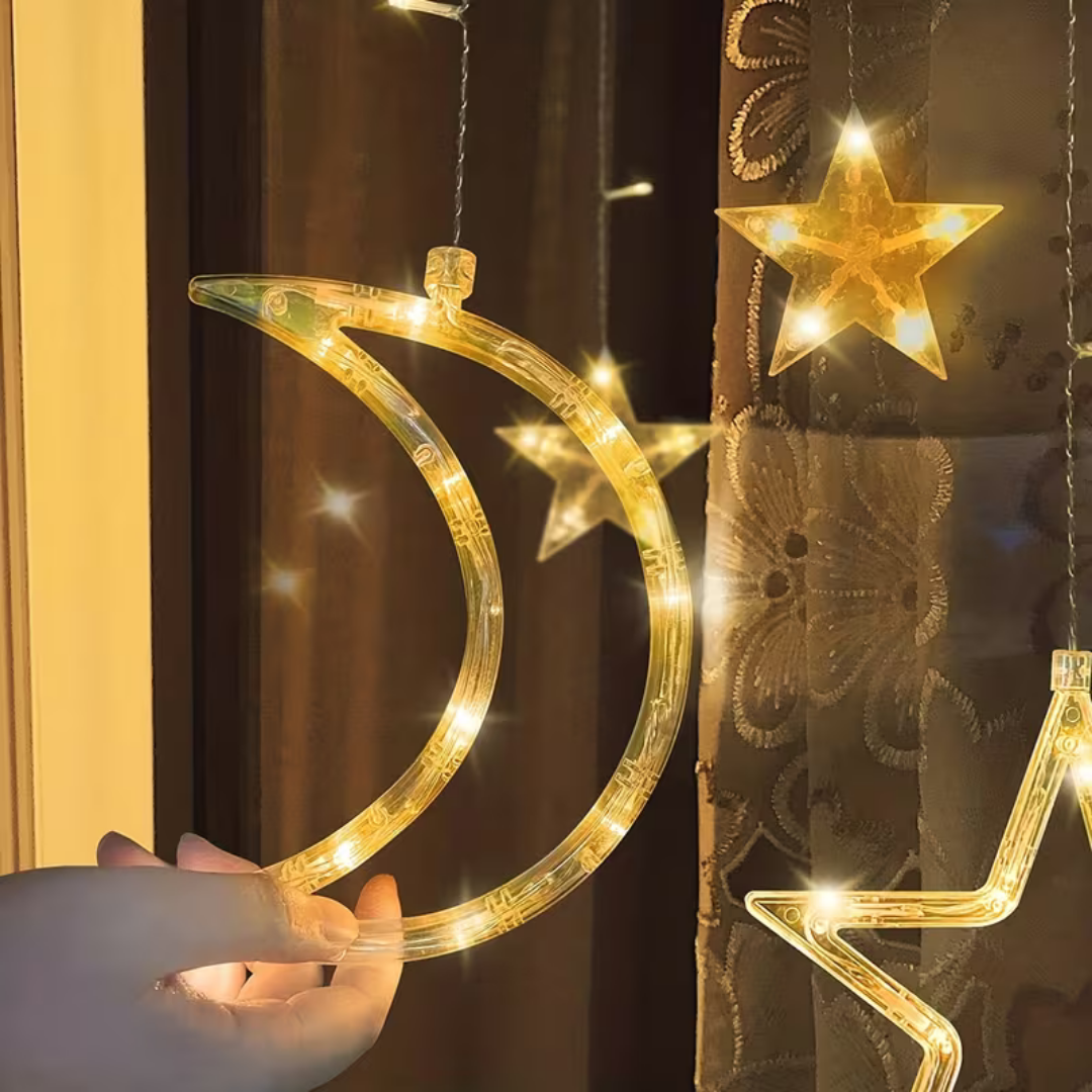 Solar Curtain Moon & Star Lights_2