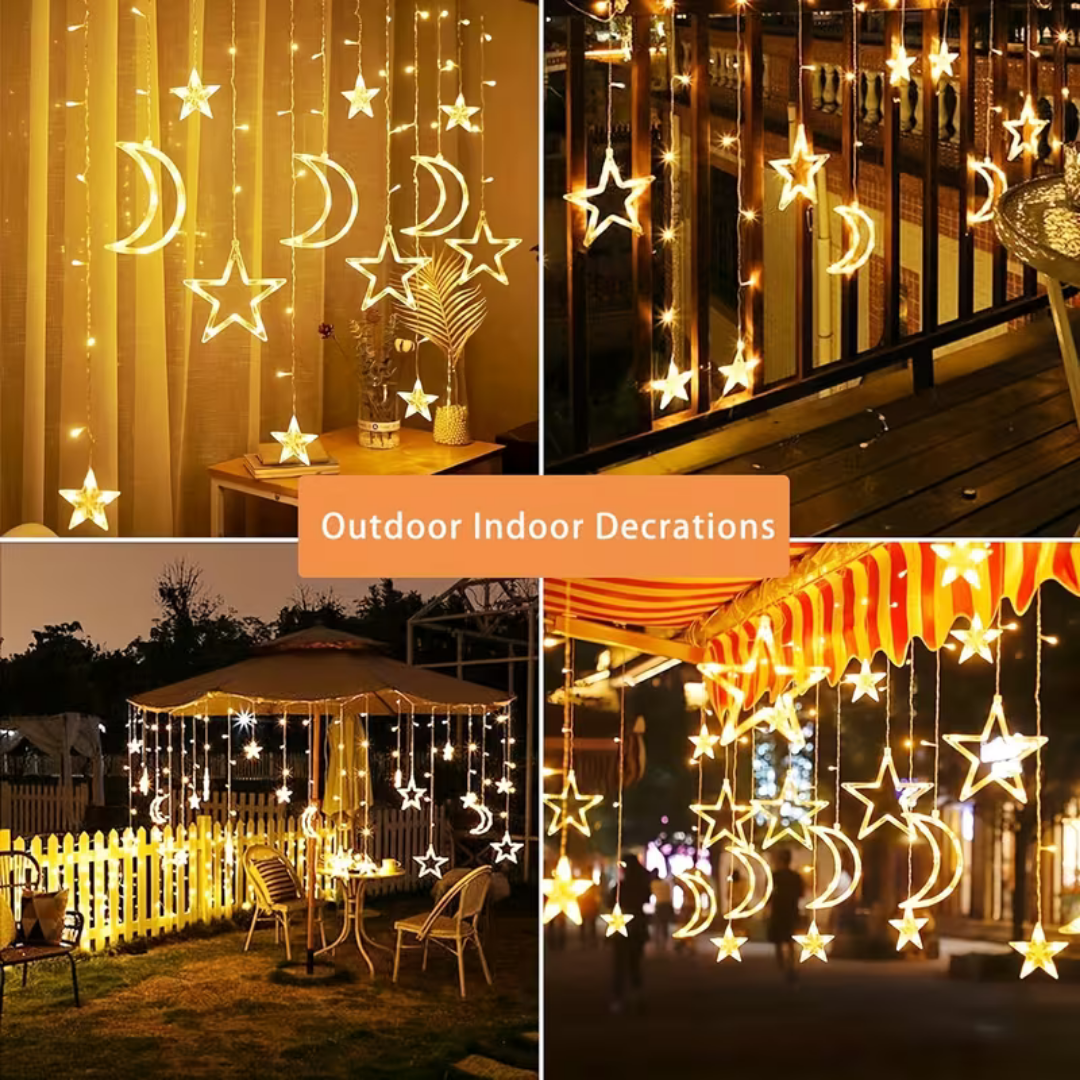 Solar Curtain Moon & Star Lights_5