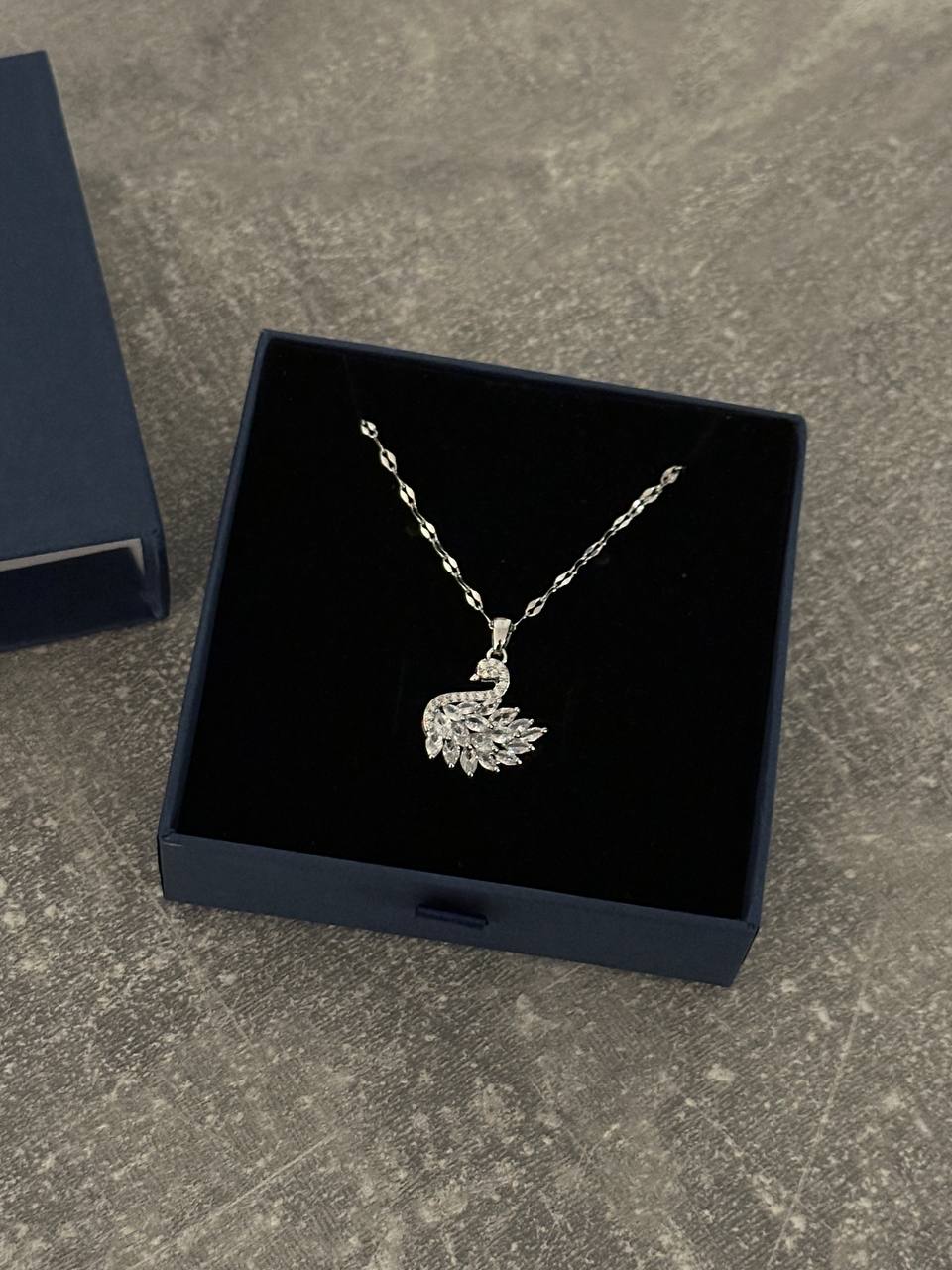Colier lebăda Silver