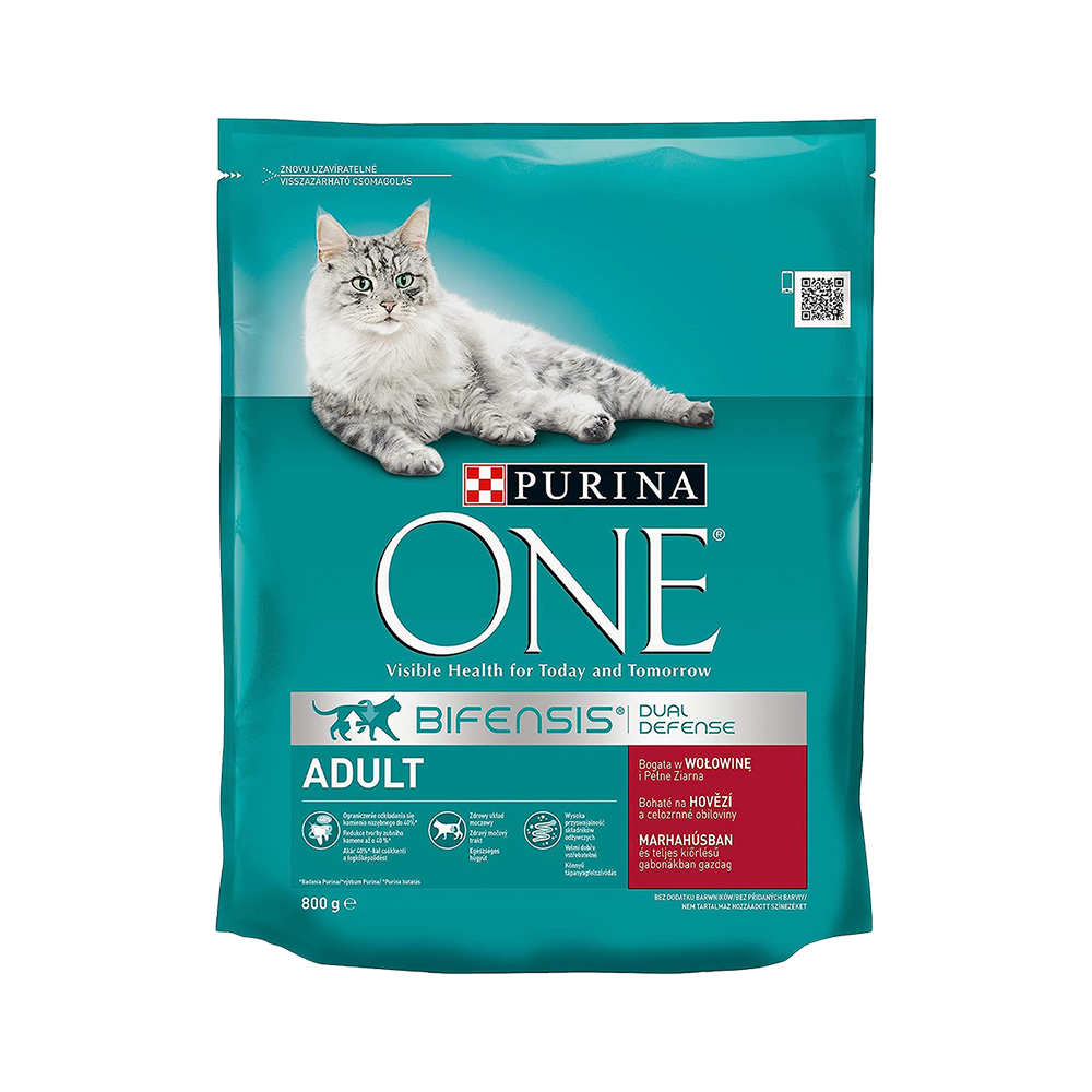 Purina One Somonlu Kısırlaştırılmış Yetişkin Kedi Maması (800 g)_0