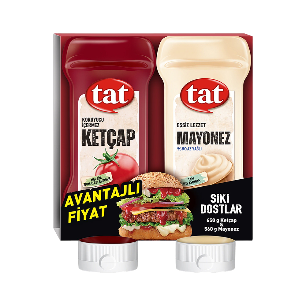 Tat Sıkı Dostlar Ketçap ve Mayonez (650 + 560 g)_0