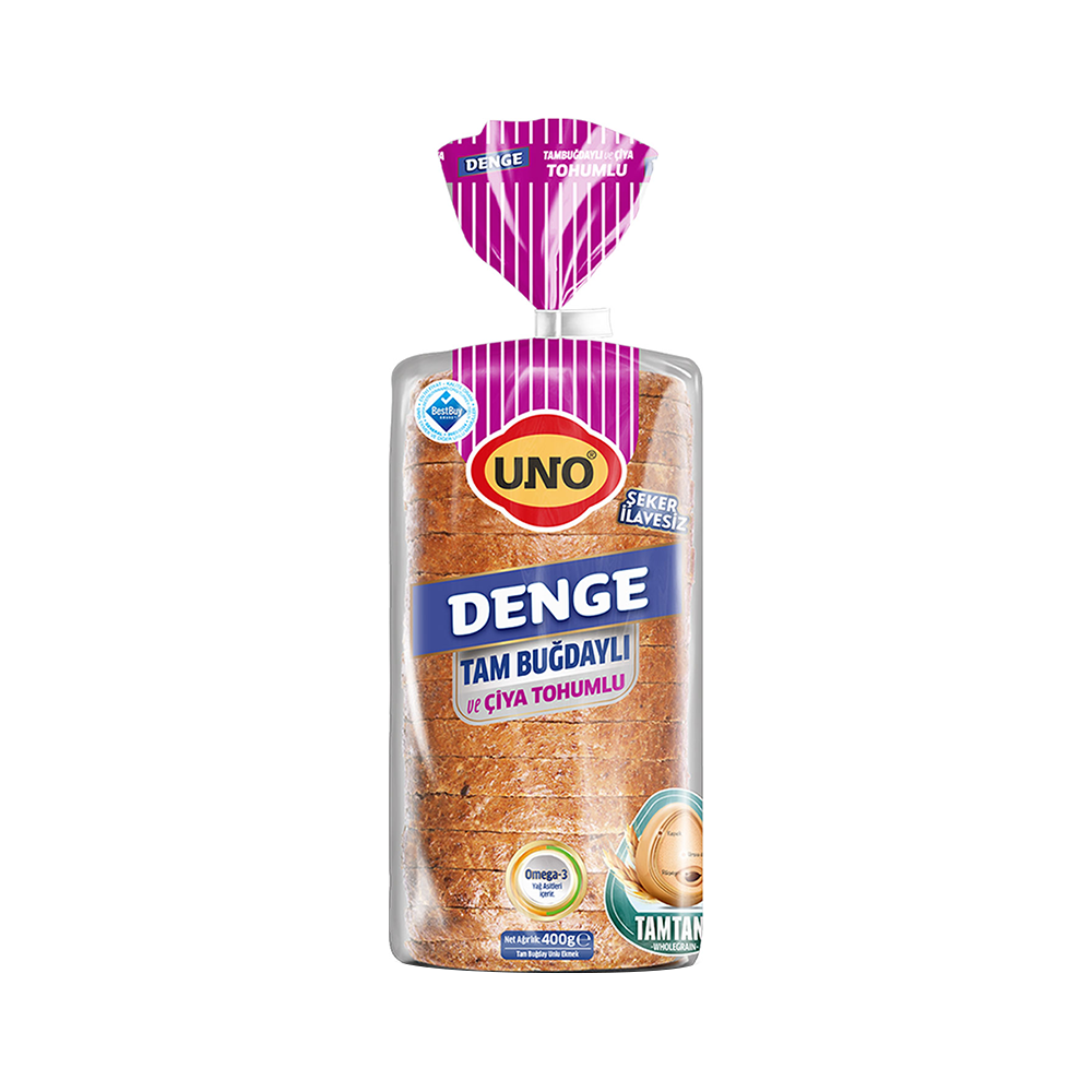 Uno Denge Tam Buğdaylı ve Çiya Tohumlu Ekmek (400 g)_0