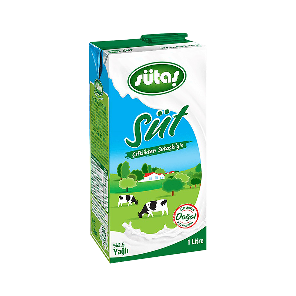 Sütaş %2,5 Yağlı Süt (1 L)
