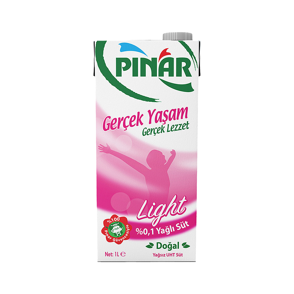 Pınar Extra Light Yağsız Süt (1 L)