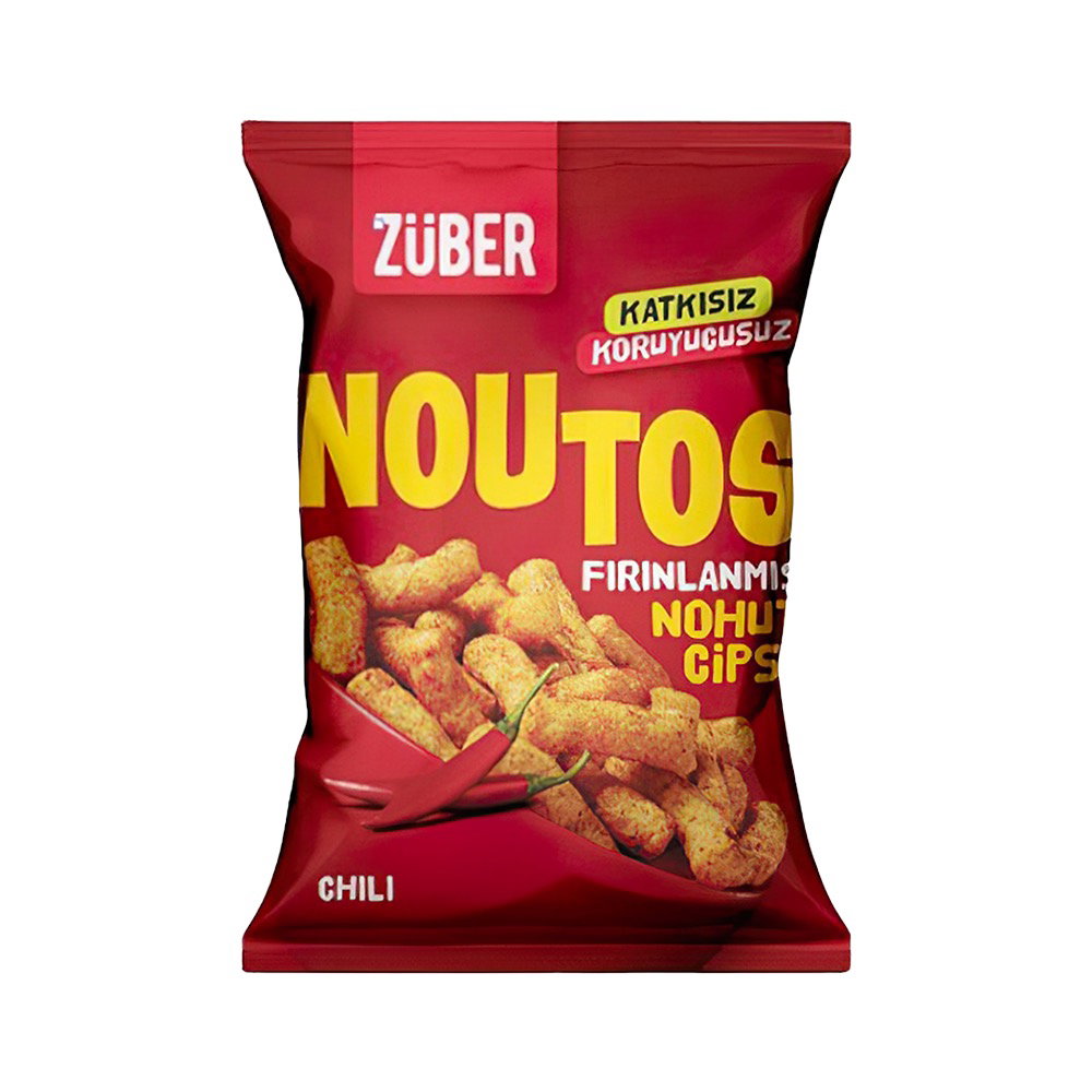 Züber Glütensiz Noutos Fırınlanmış Chili Nohut Cipsi (55 g)_0